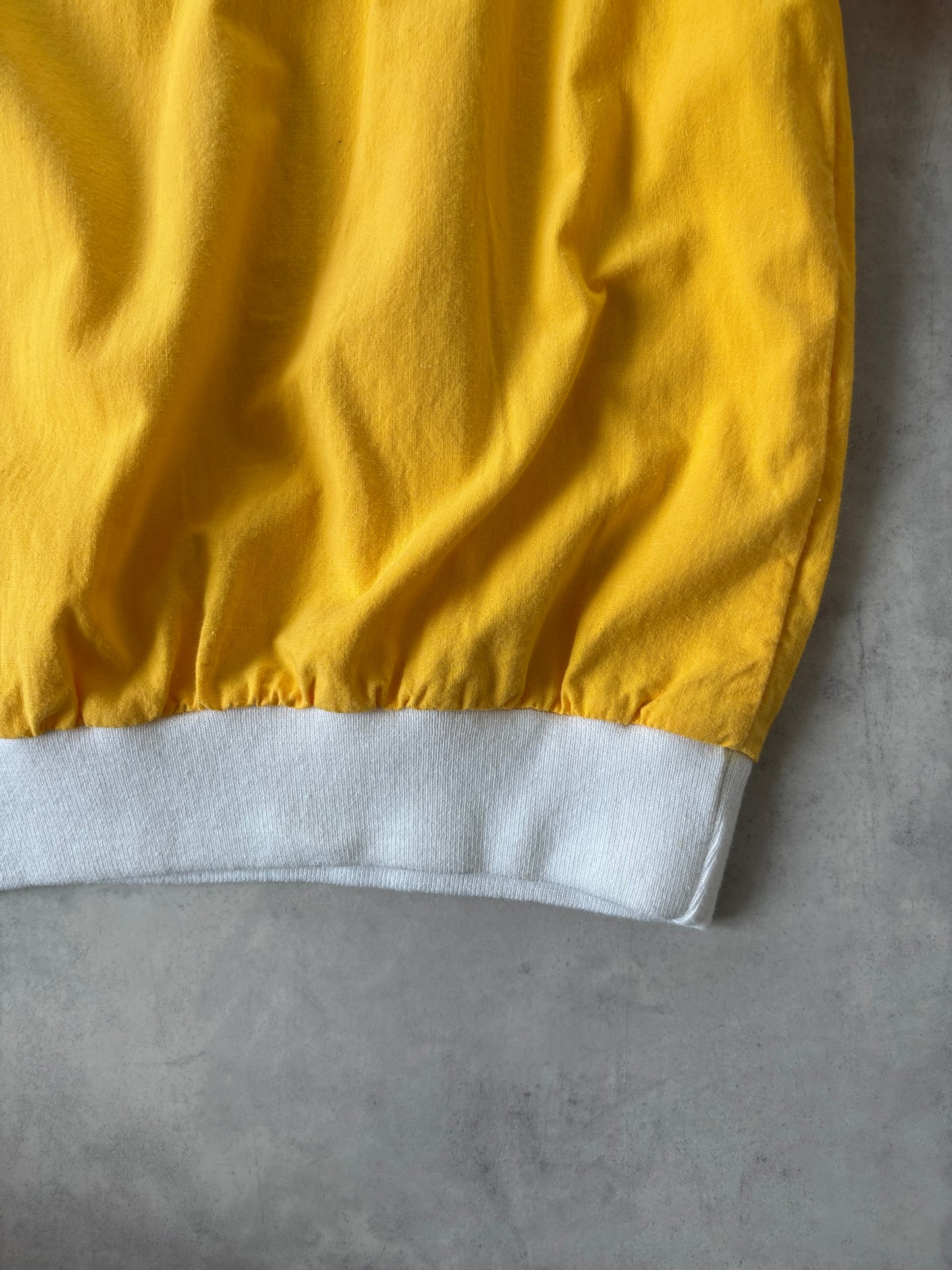 〈Deadstock〉90s LONDON FOG コットンプルオーバー Made in Canada(イエロー)