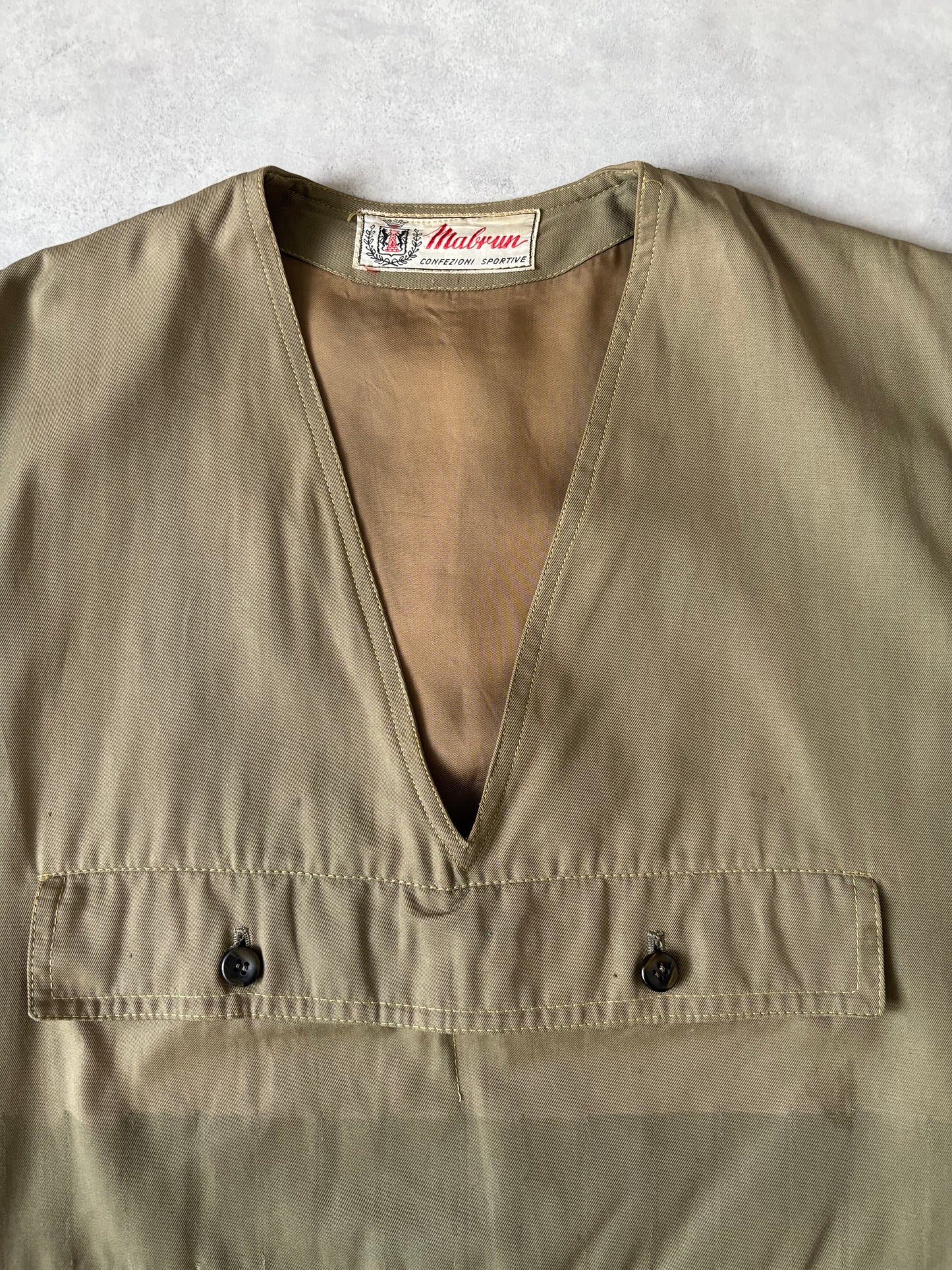 70‐80s イタリア ハンティングベスト（カーキ）