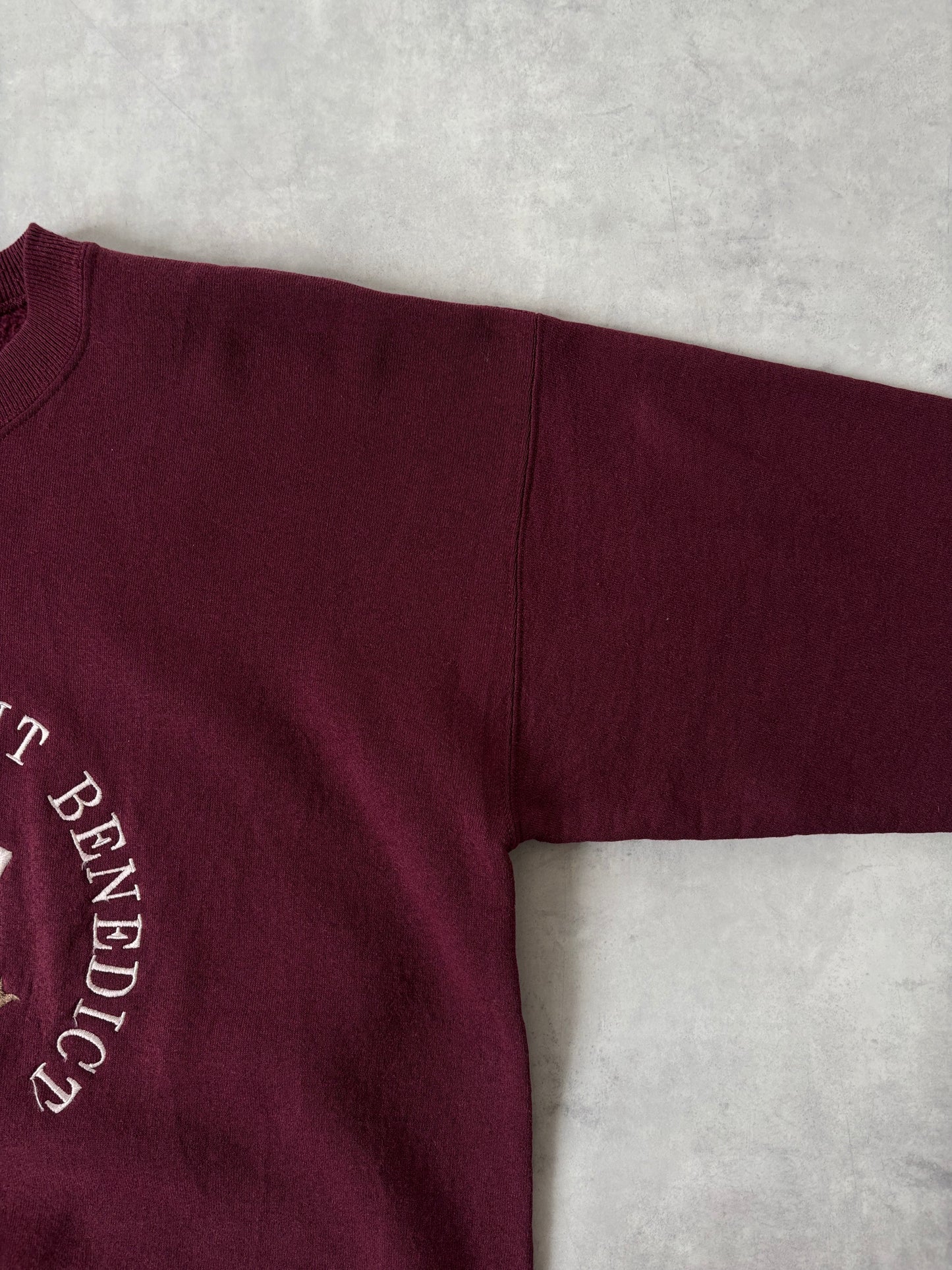 Made in USA / カレッジロゴ刺繍トレーナー