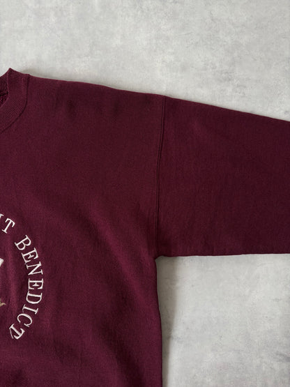 Made in USA / カレッジロゴ刺繍トレーナー