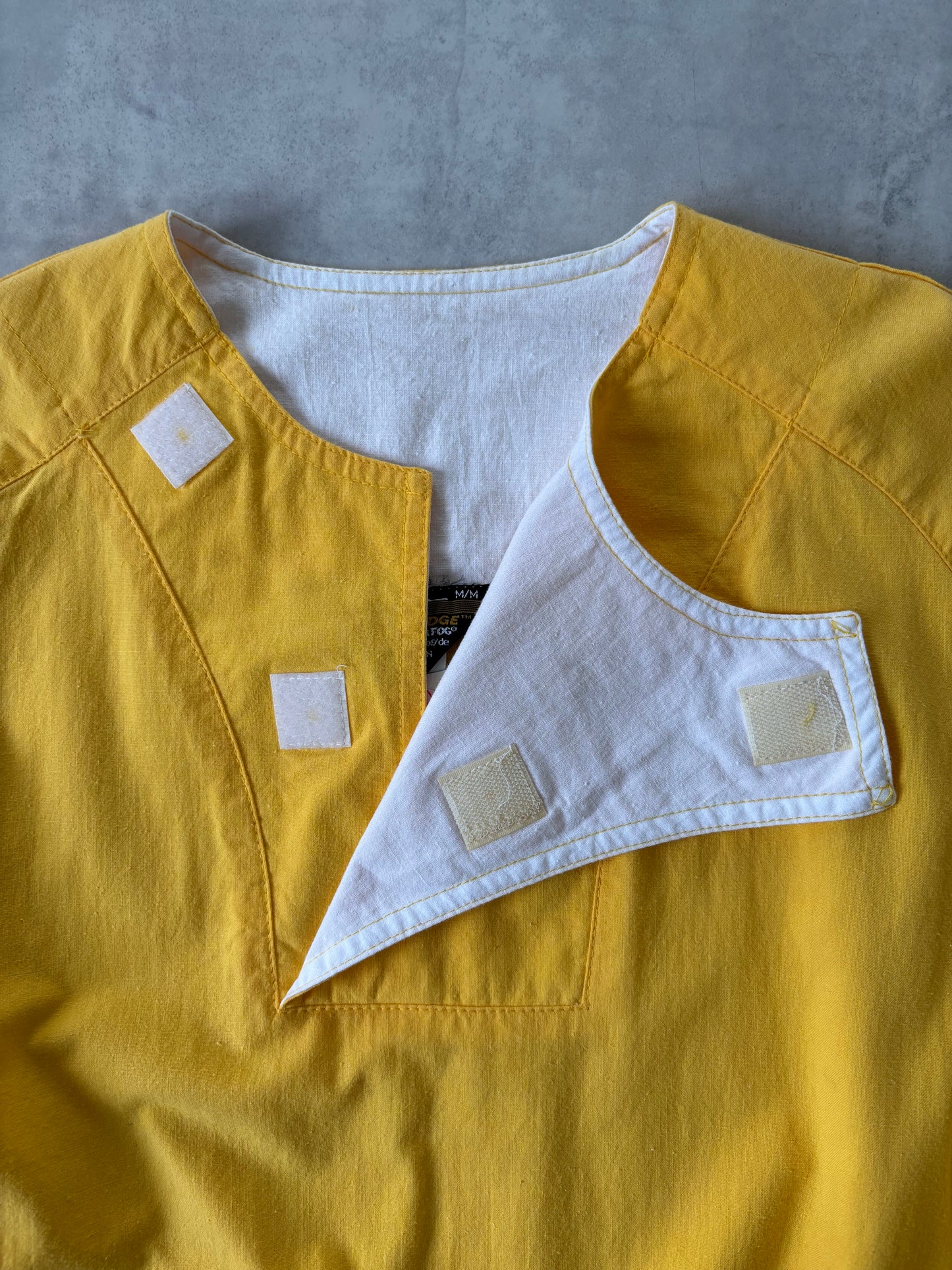 〈Deadstock〉90s LONDON FOG コットンプルオーバー Made in Canada（イエロー）