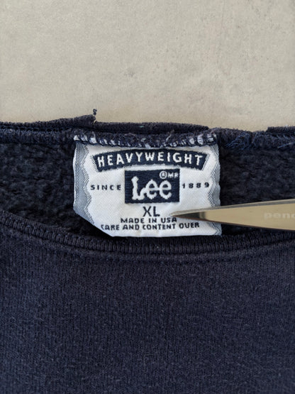 90s Lee クルーネックスウェット Made in USA（ネイビー）