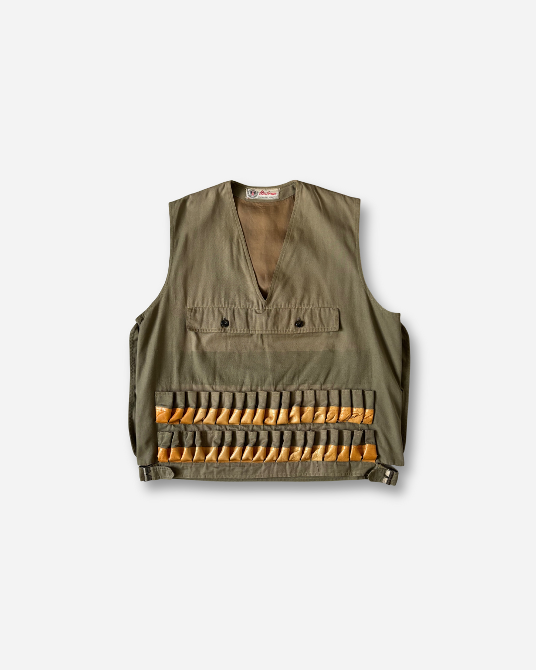 70‐80s イタリア ハンティングベスト（カーキ）