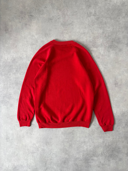 90s Hanes ラグランスリーブスウェット（レッド）