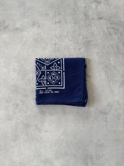 コットン100％ バンダナ（ネイビー）