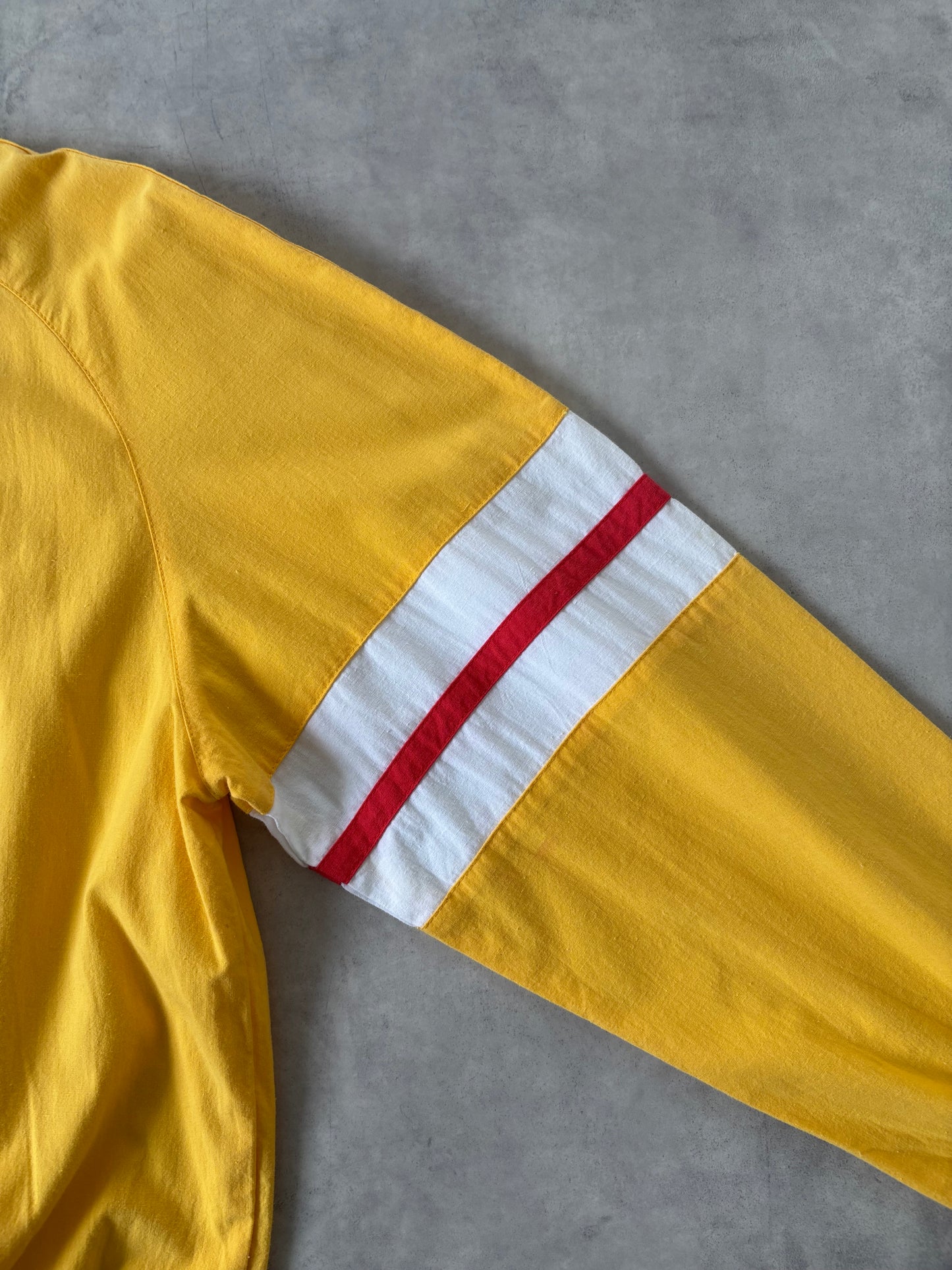 〈Deadstock〉90s LONDON FOG コットンプルオーバー Made in Canada（イエロー）