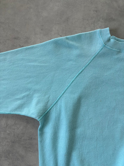 90s TULTEX ラグランスリーブスウェット Made in USA（ターコイズブルー）