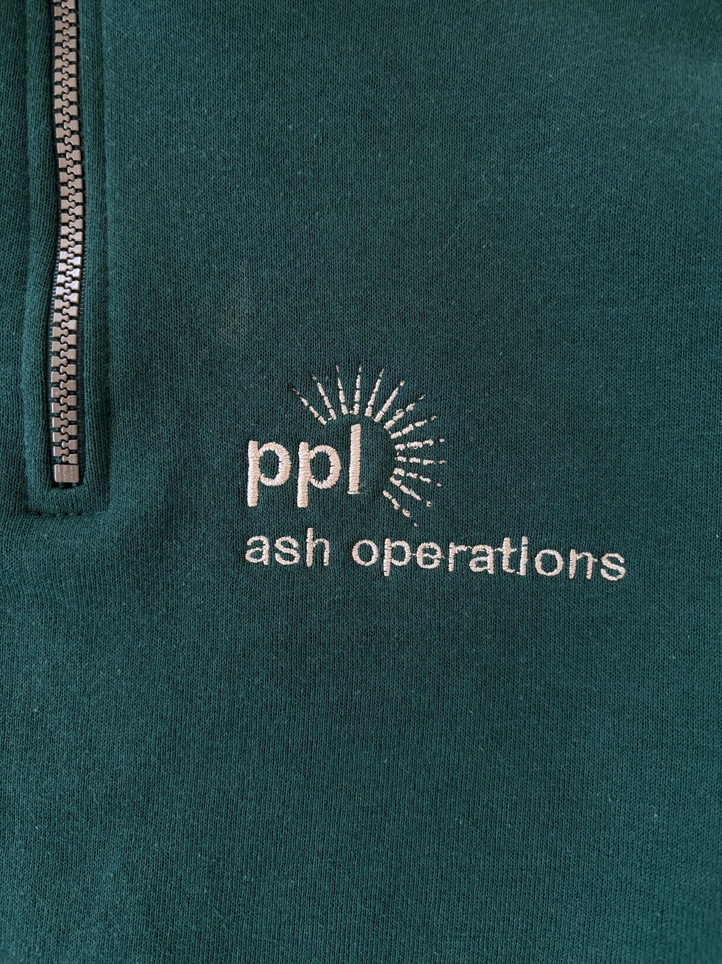 90〜00s / ハーフジップスウェット グリーン