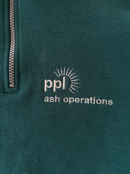 90〜00s / ハーフジップスウェット グリーン