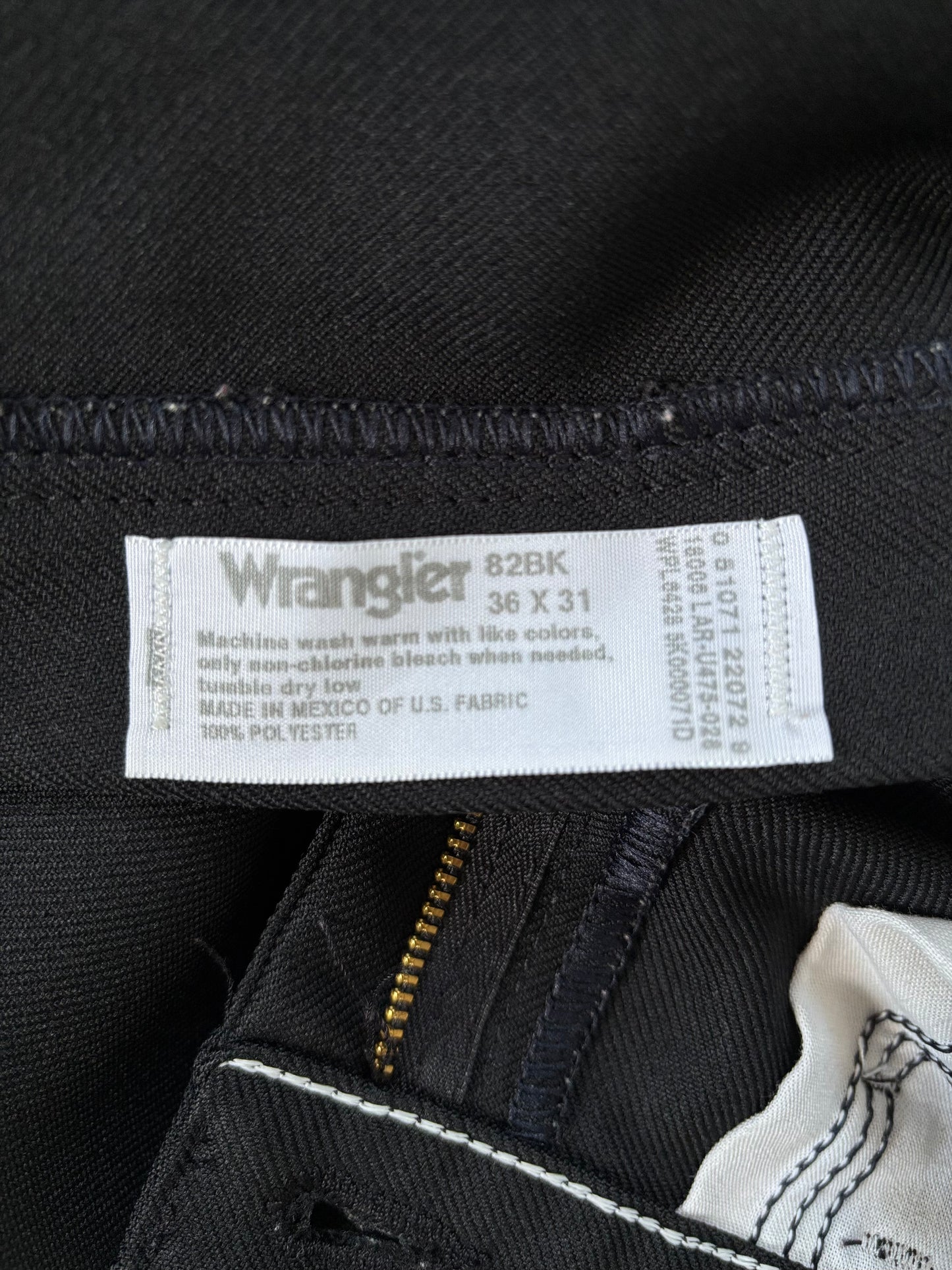 90s Wrangler ランチャードレスパンツ（ブラック）