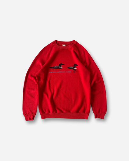 90s Hanes ラグランスリーブスウェット（レッド）