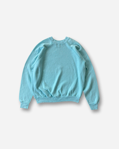 90s TULTEX ラグランスリーブスウェット Made in USA（ターコイズブルー）