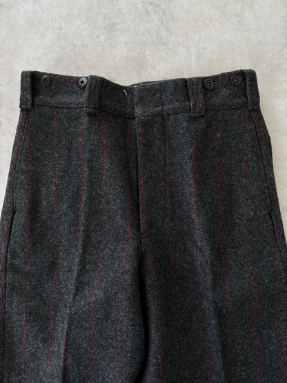 〈Deadstock〉80-90s Eddie Bauer ウールパンツ（グレー / ストライプ）