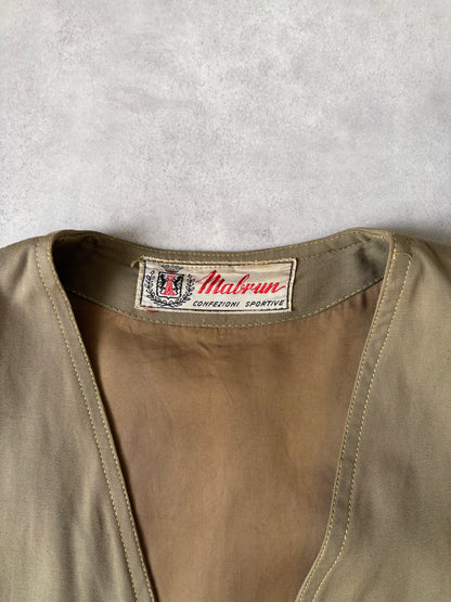 70‐80s イタリア ハンティングベスト（カーキ）