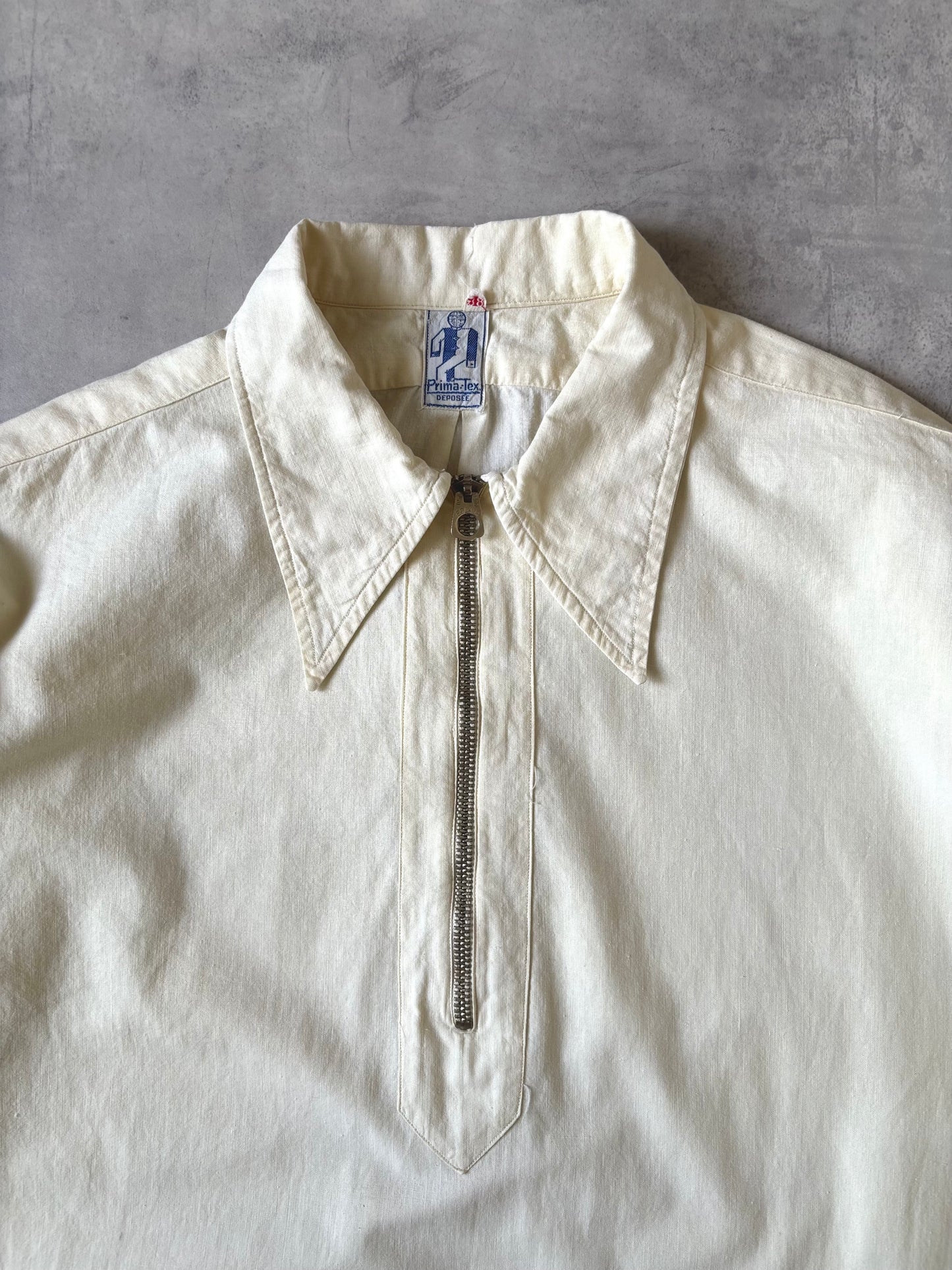 〈Special〉30s フレンチ コットンハーフジップシャツ