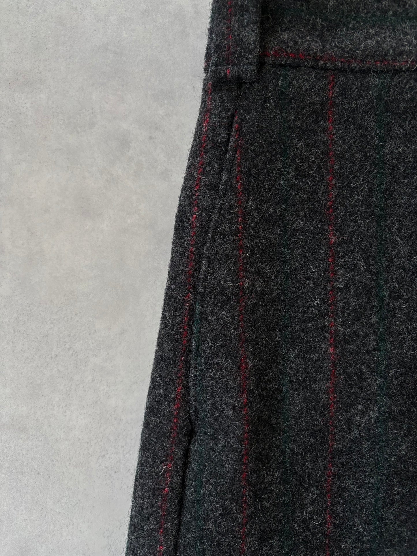 〈Deadstock〉80-90s Eddie Bauer ウールパンツ（グレー / ストライプ）