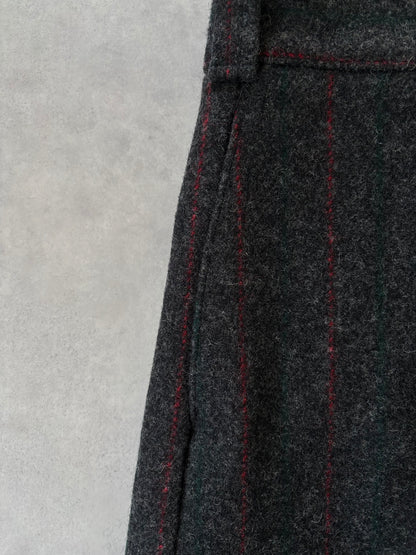 〈Deadstock〉80-90s Eddie Bauer ウールパンツ（グレー / ストライプ）