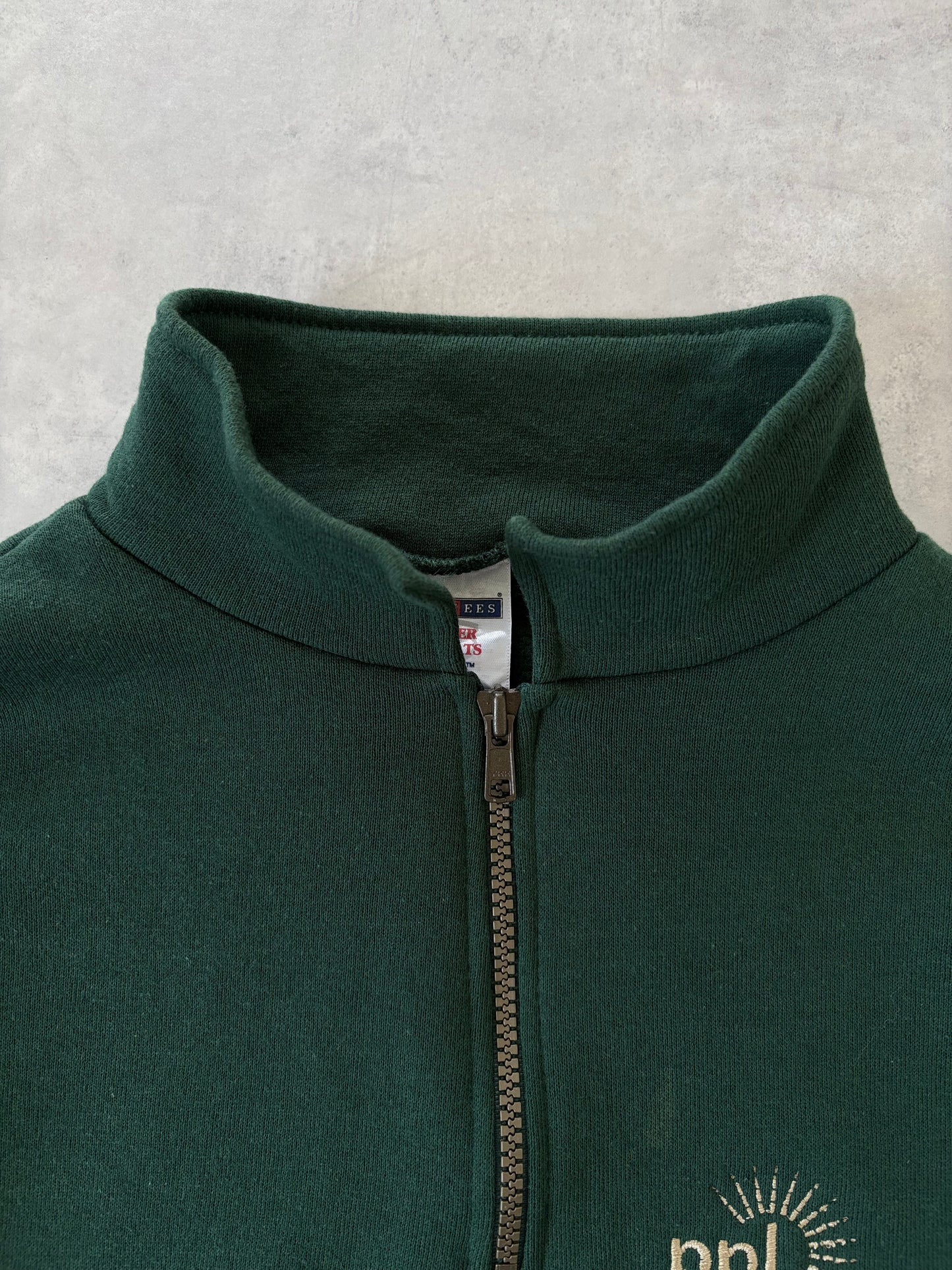 90〜00s / ハーフジップスウェット グリーン