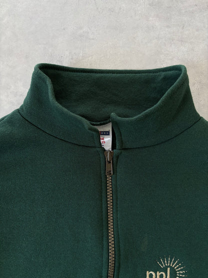 90〜00s / ハーフジップスウェット グリーン