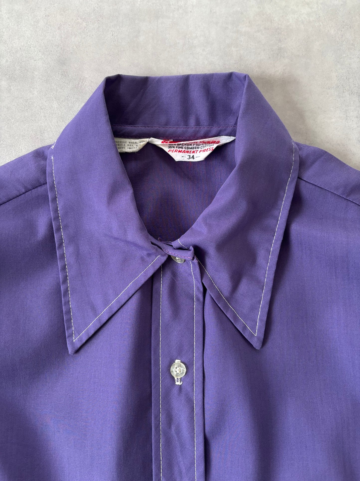 70s コットンシャツ（パープル）