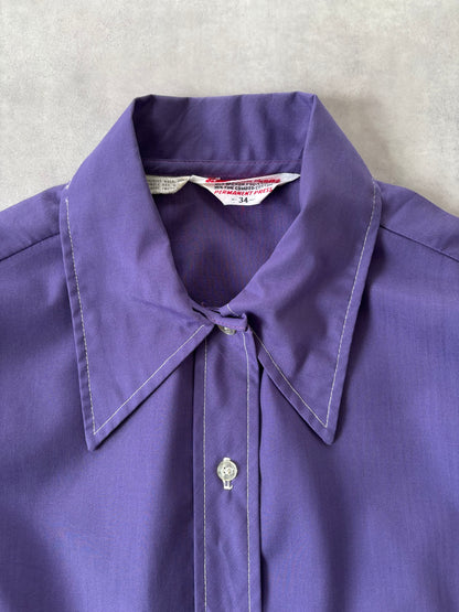 70s コットンシャツ（パープル）