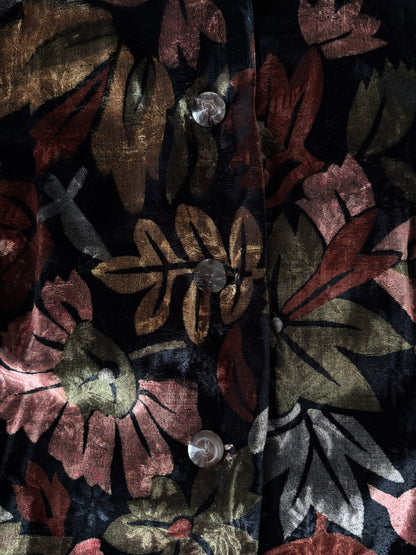 ベロアジャケット / フラワー＆リーフ