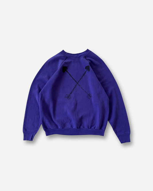90s TULTEX ラグランスリーブスウェット Made in USA（パープル）