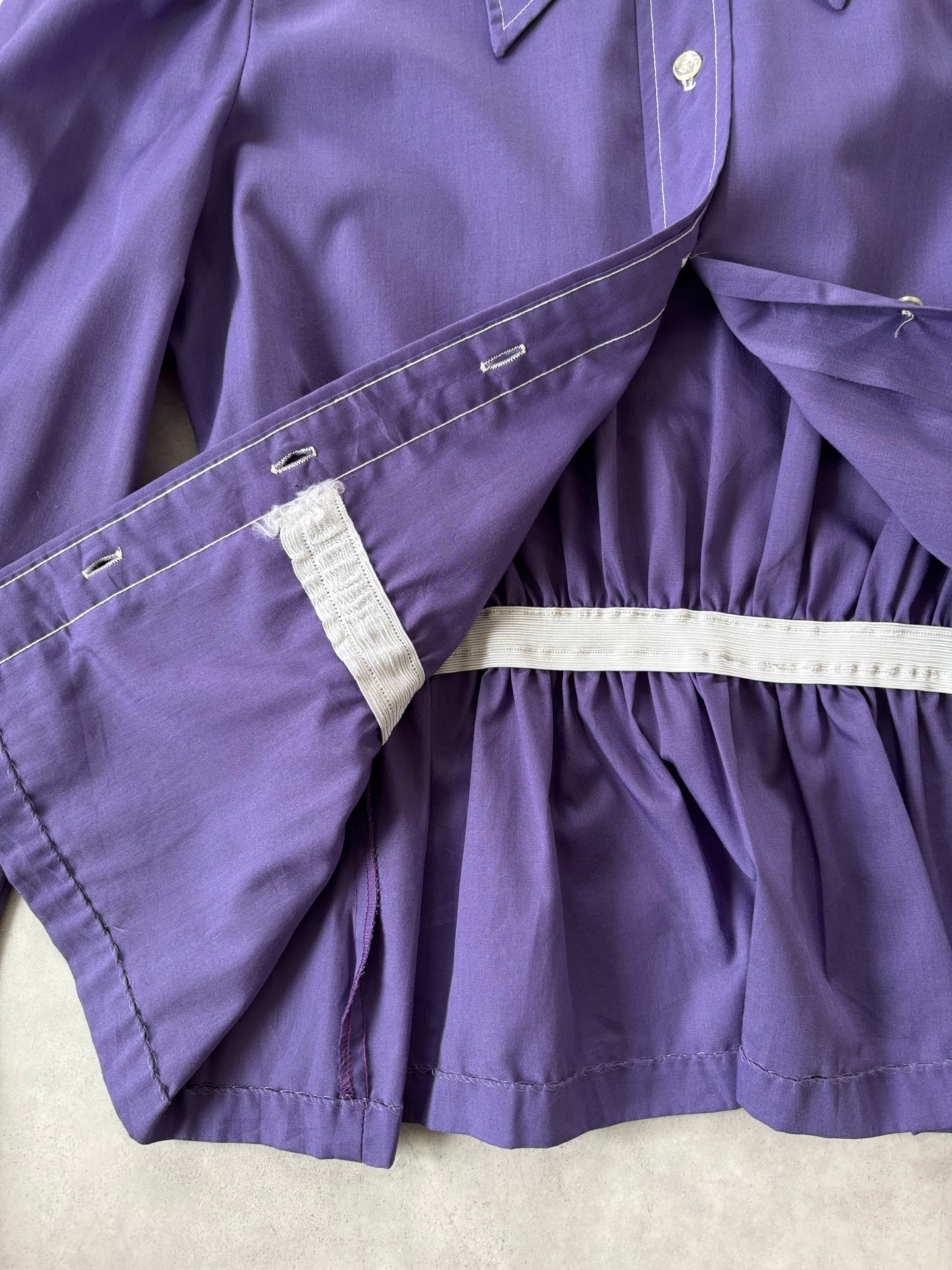 70s コットンシャツ（パープル）