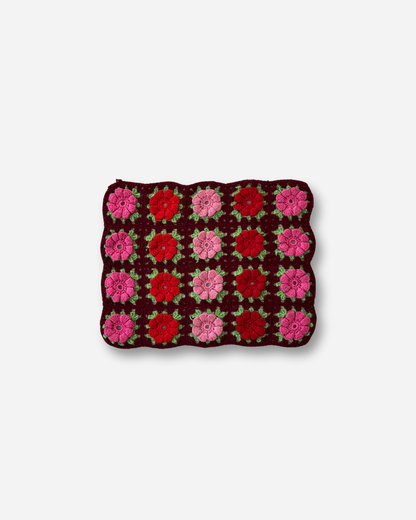 ハンドニットマット（ワインレッド）