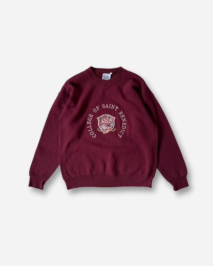 Made in USA / カレッジロゴ刺繍トレーナー