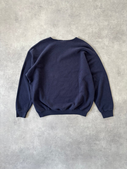 90s Lee クルーネックスウェット Made in USA（ネイビー）