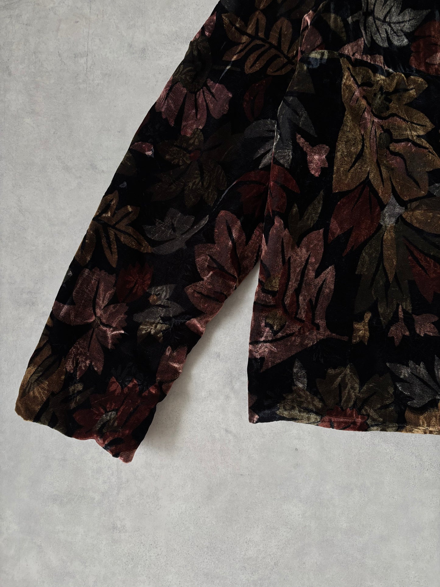 ベロアジャケット / フラワー＆リーフ