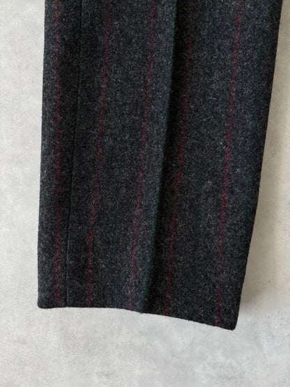 〈Deadstock〉80-90s Eddie Bauer ウールパンツ（グレー / ストライプ）