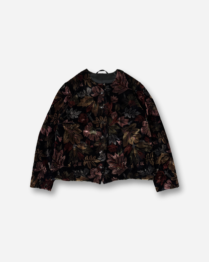 ベロアジャケット / フラワー＆リーフ
