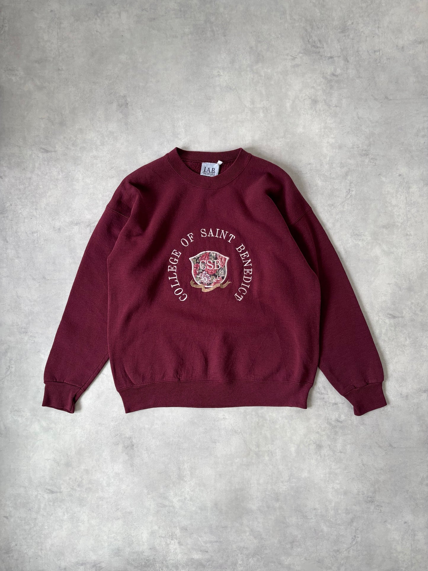 Made in USA / カレッジロゴ刺繍トレーナー