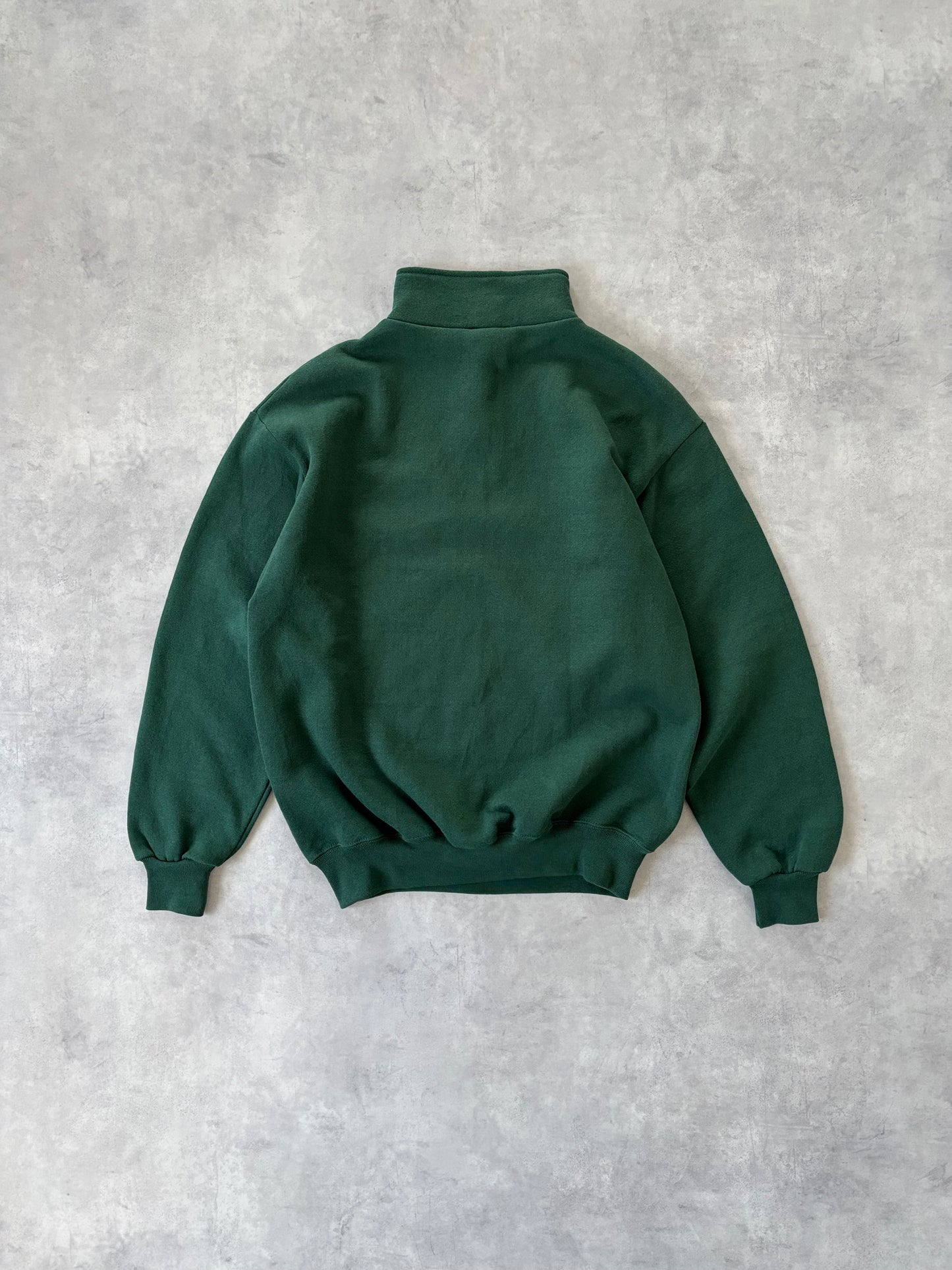 90〜00s / ハーフジップスウェット グリーン