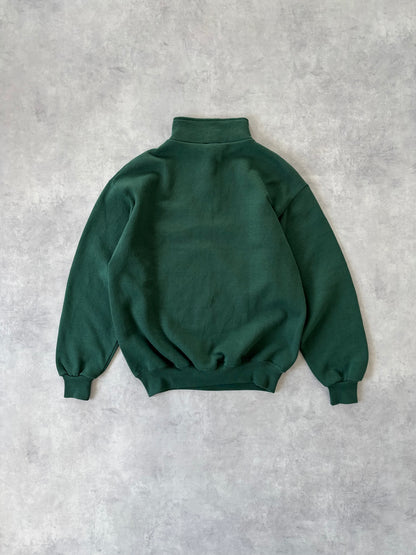 90〜00s / ハーフジップスウェット グリーン
