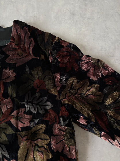 ベロアジャケット / フラワー＆リーフ