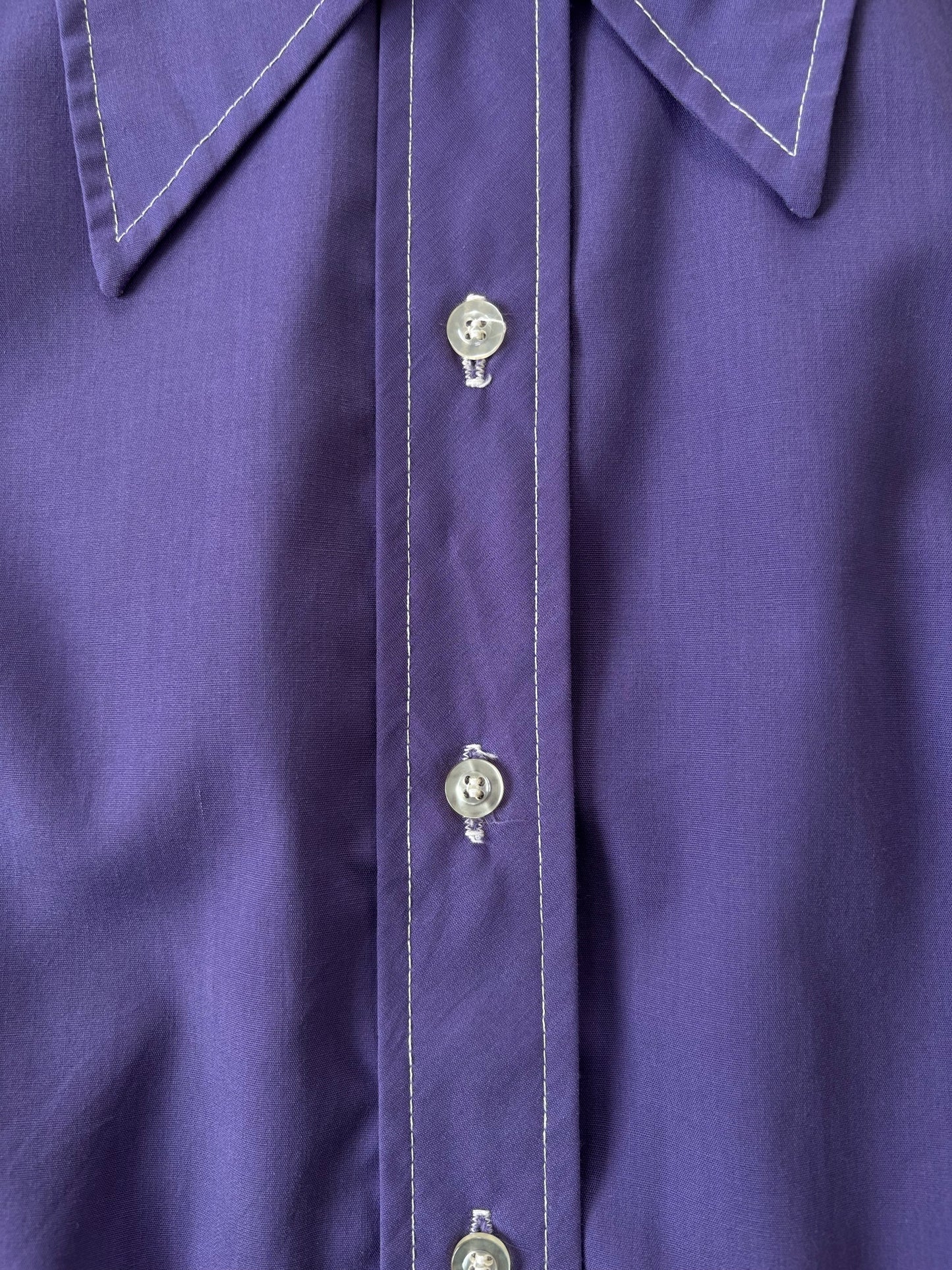 70s コットンシャツ（パープル）