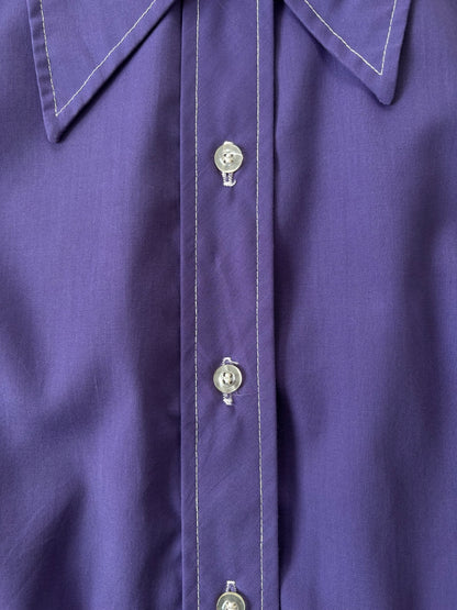 70s コットンシャツ（パープル）
