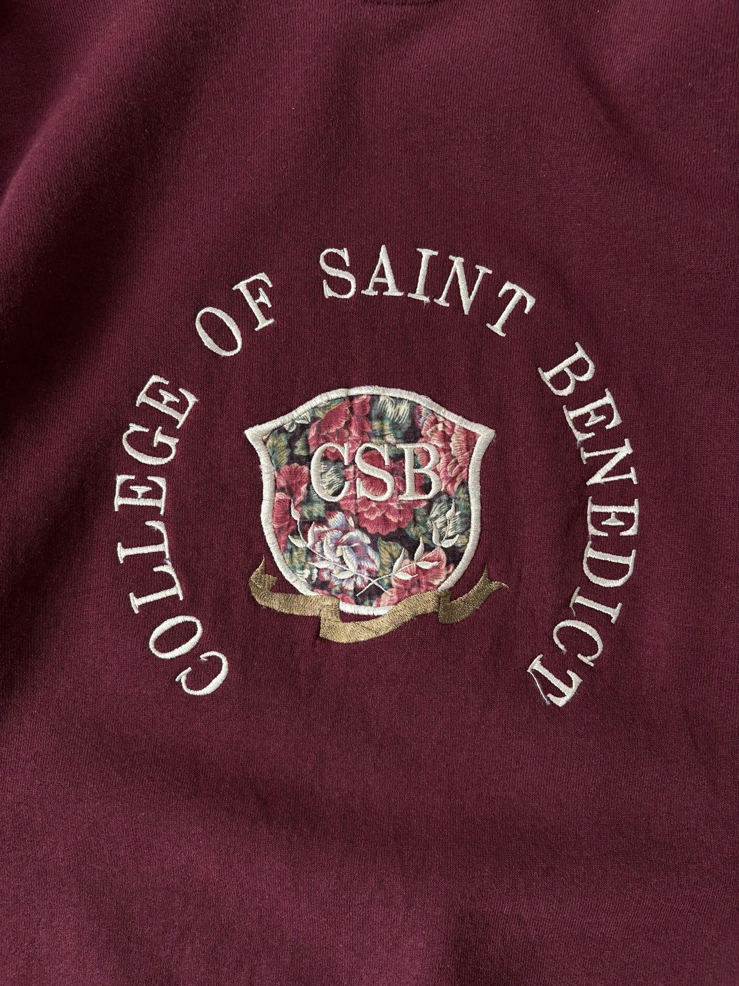 Made in USA / カレッジロゴ刺繍トレーナー