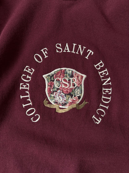 Made in USA / カレッジロゴ刺繍トレーナー