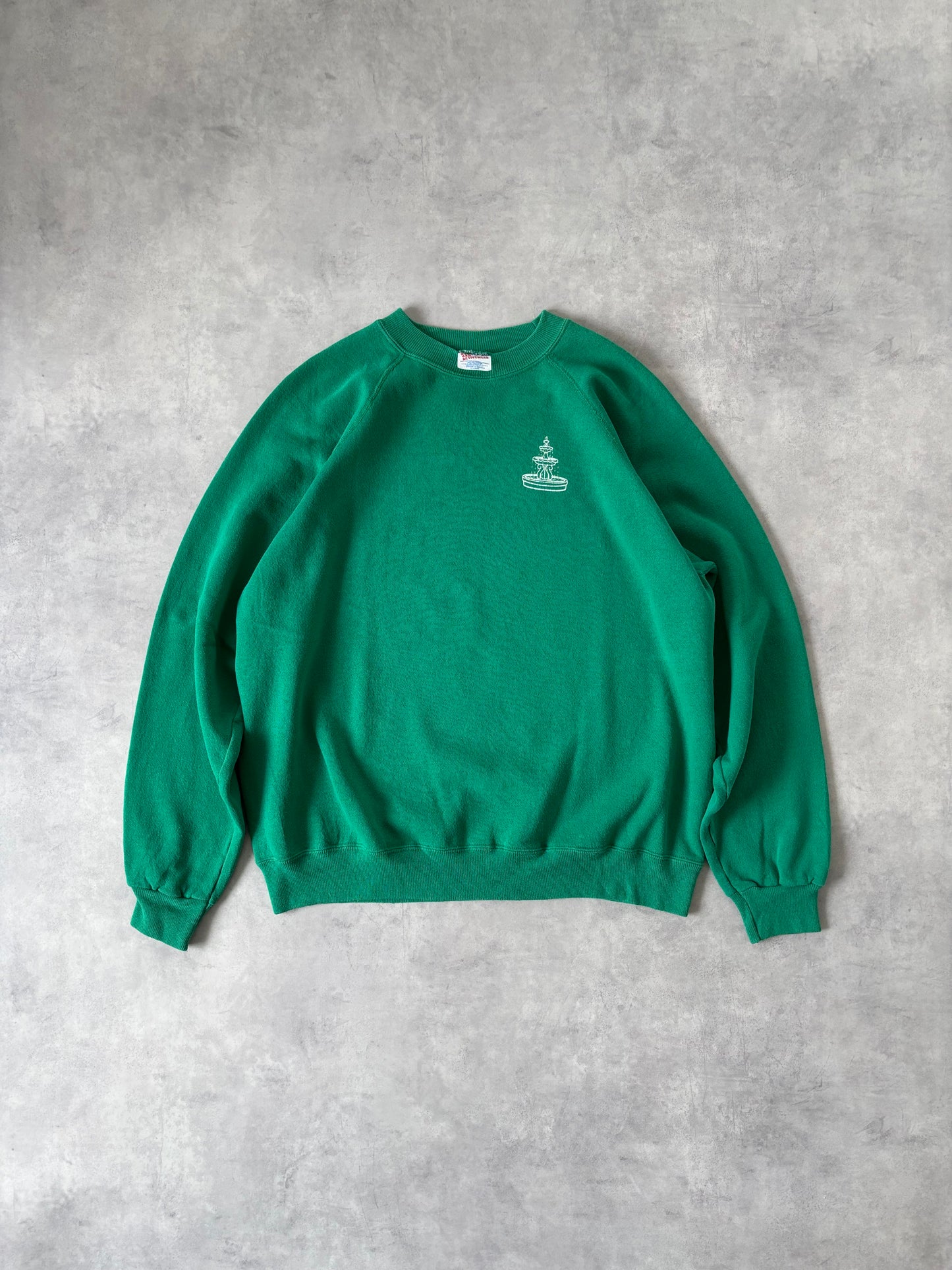 90s Hanes ラグランスリーブスウェット（グリーン）