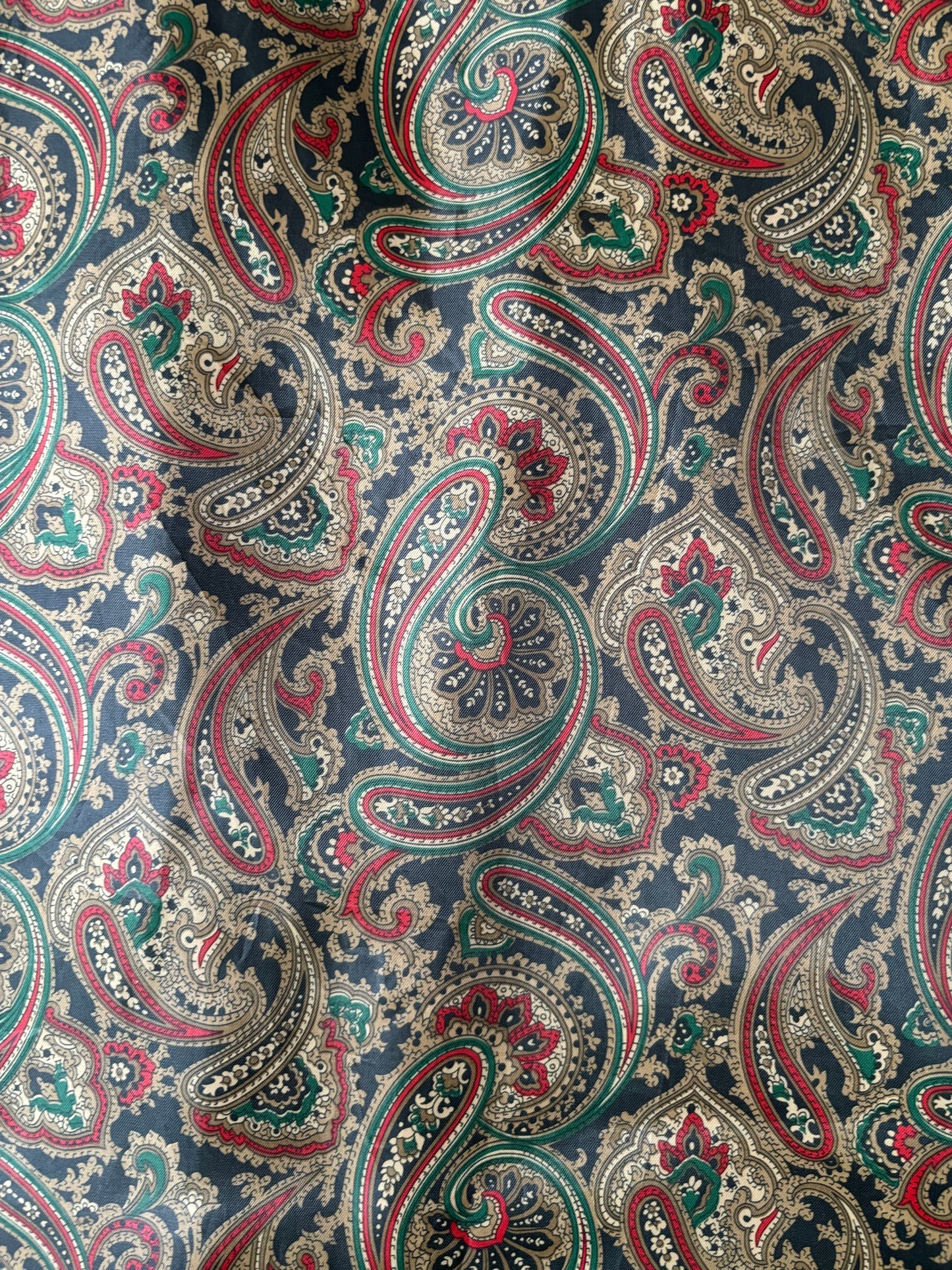 スエード×ペイズリー柄 ベスト