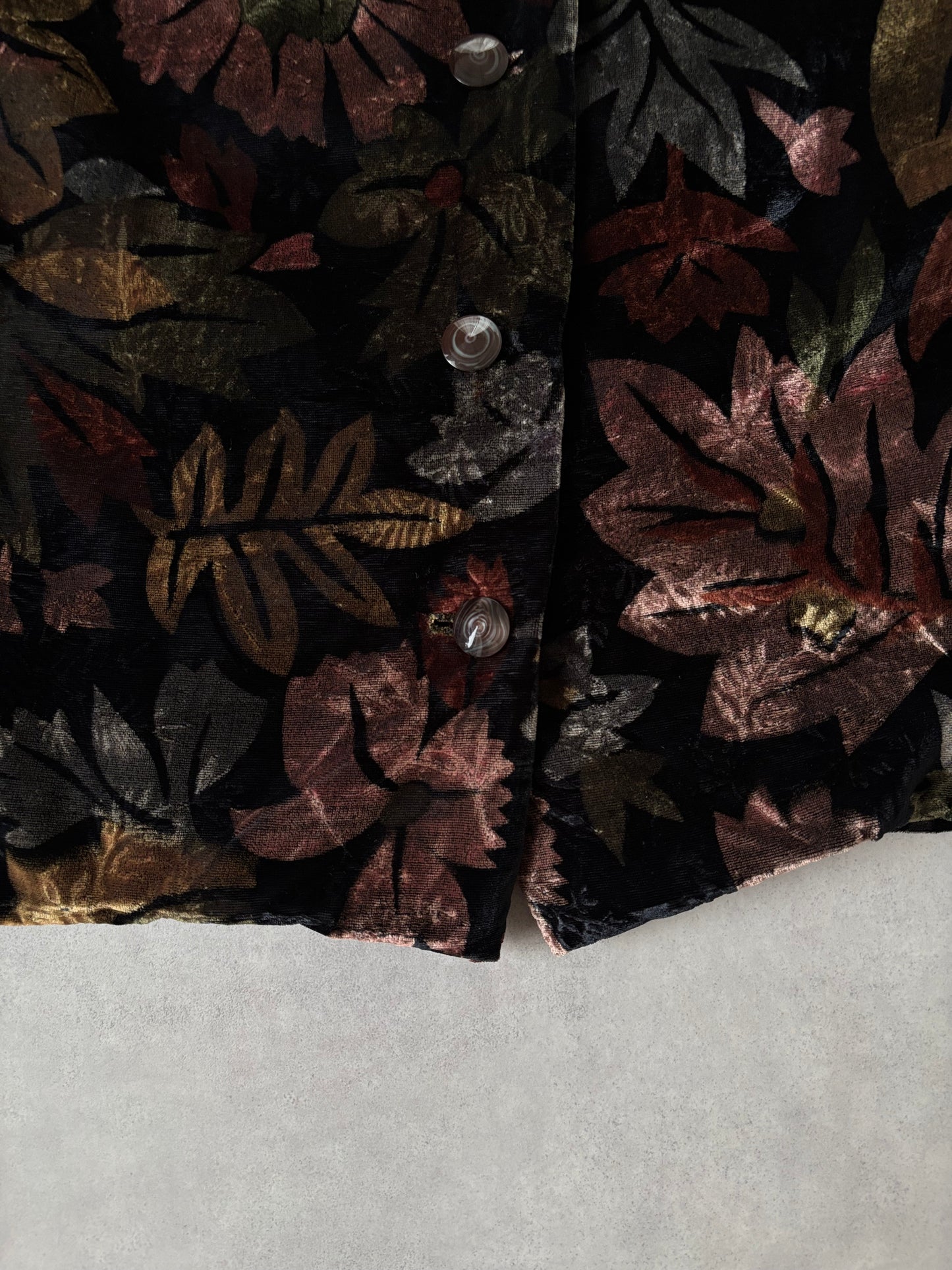 ベロアジャケット / フラワー＆リーフ