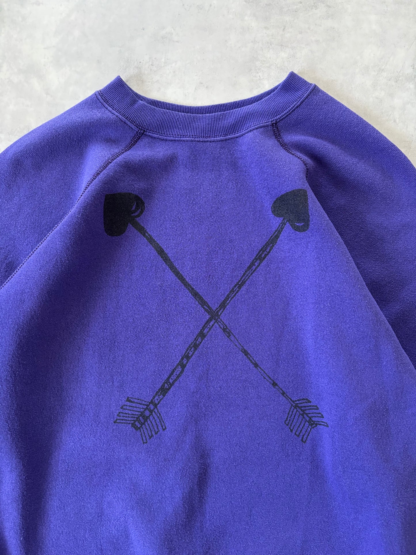 90s TULTEX ラグランスリーブスウェット Made in USA（パープル）