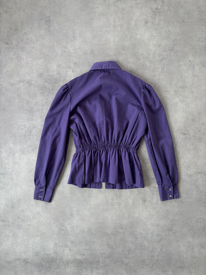 70s コットンシャツ（パープル）