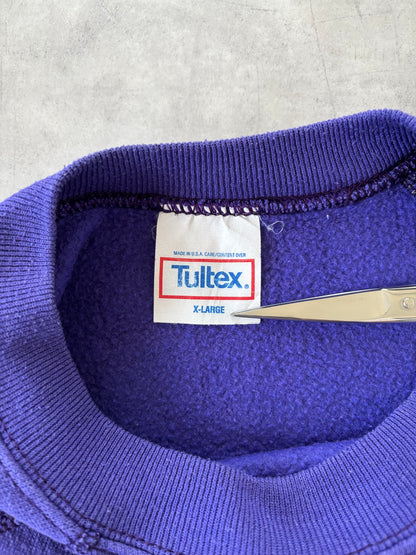 90s TULTEX ラグランスリーブスウェット Made in USA（パープル）