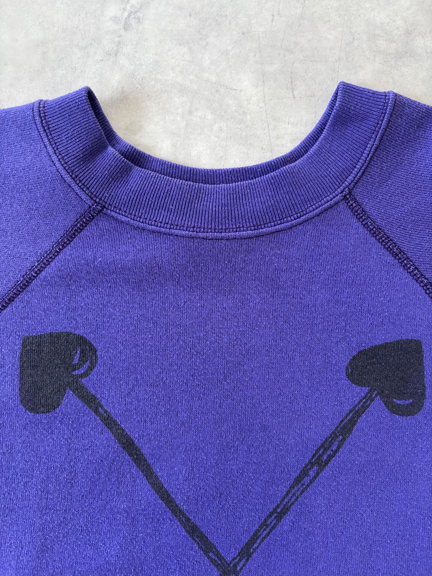 90s TULTEX ラグランスリーブスウェット Made in USA（パープル）