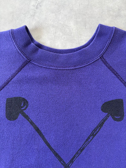 90s TULTEX ラグランスリーブスウェット Made in USA（パープル）